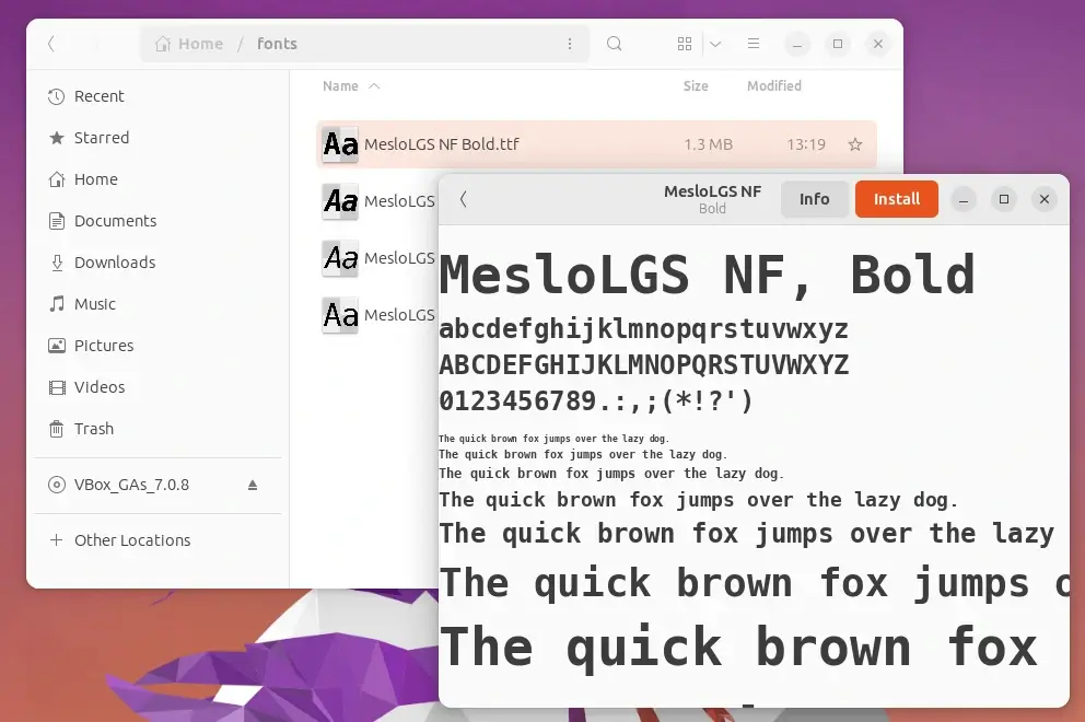 Install Fonts in Ubuntu