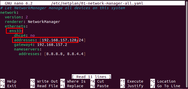 Set Static IP Using Netplan