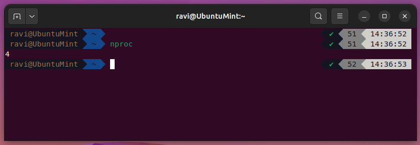 Show Ubuntu CPU Cores