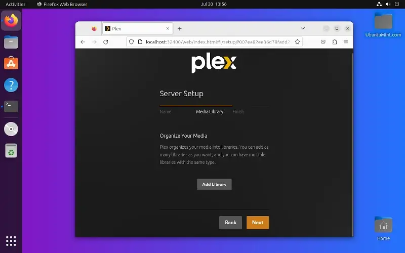 Add Library to Plex