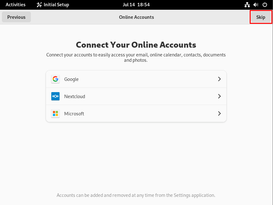 Connect Online Accounts