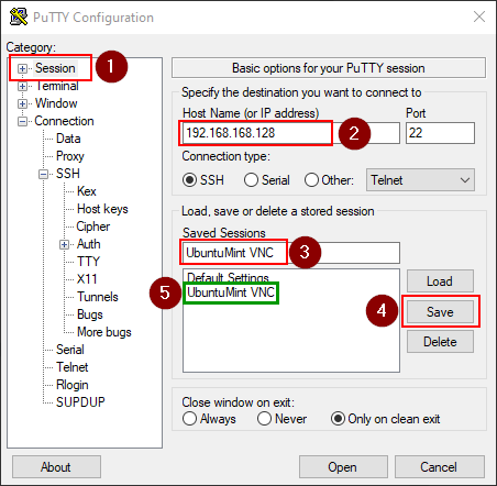 Connect to Remote Ubuntu via PuTTY