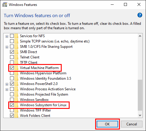 Enable Windows Features