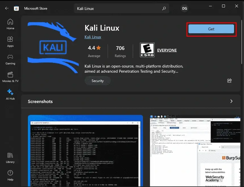 Install Kali Linux on Windows