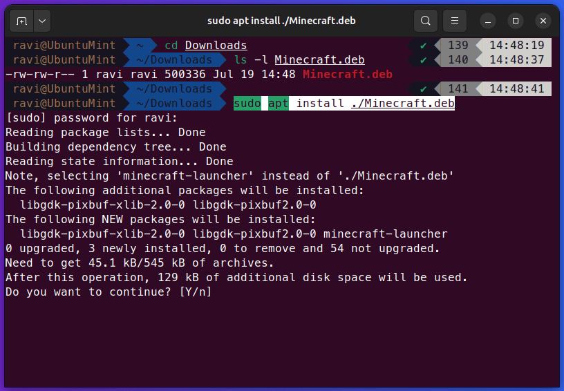 Install Minecraft on Ubuntu