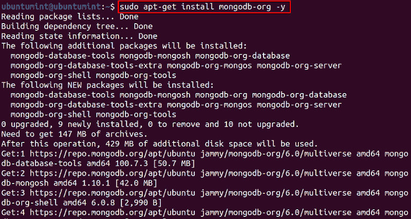 Install MongoDB in Ubuntu