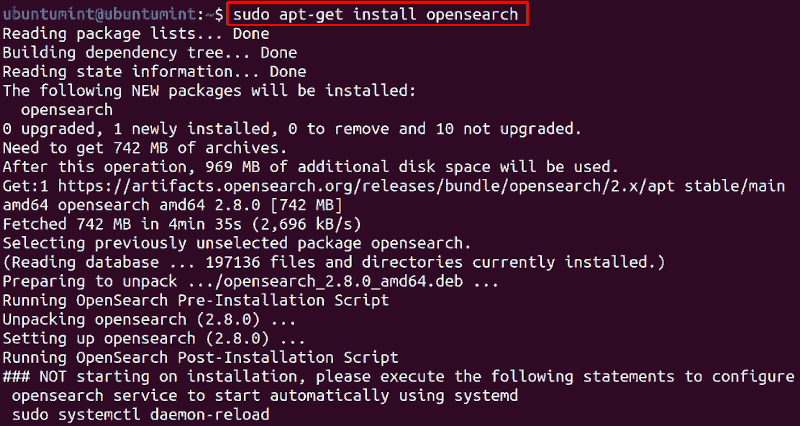 Install OpenSearch in Ubuntu