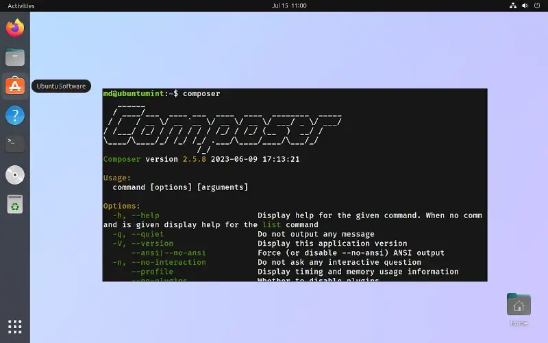 Install PHP Composer in Ubuntu