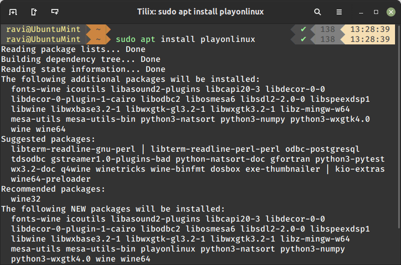Install PlayOnLinux in Ubuntu