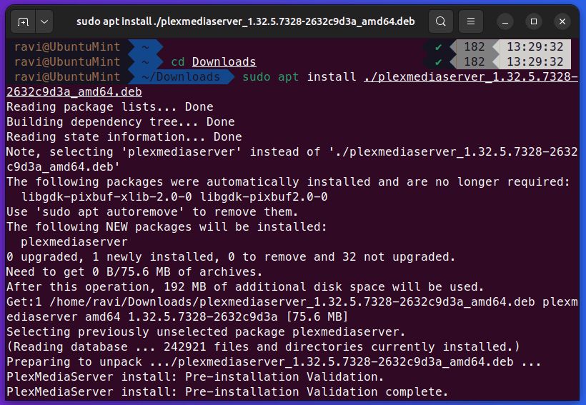Install Plex Media Server in Ubuntu