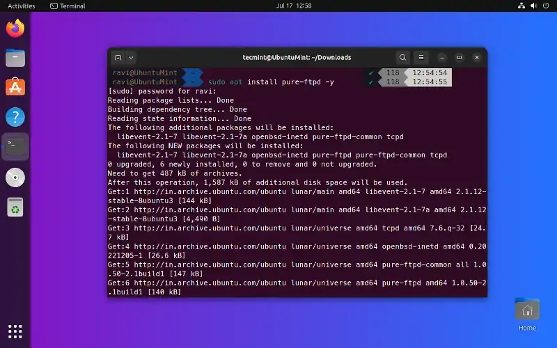 Install Pure-FTPd on Ubuntu