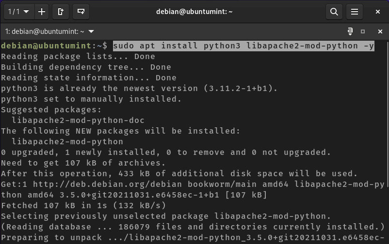 Install Python in Debian