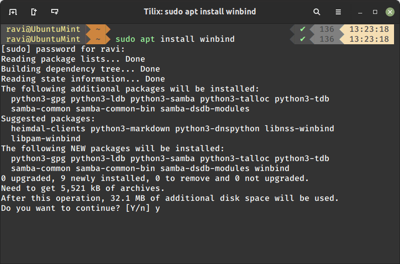 Install Winbind in Ubuntu
