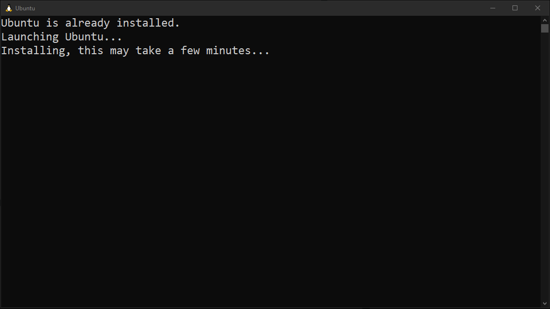 Launching Ubuntu on Windows
