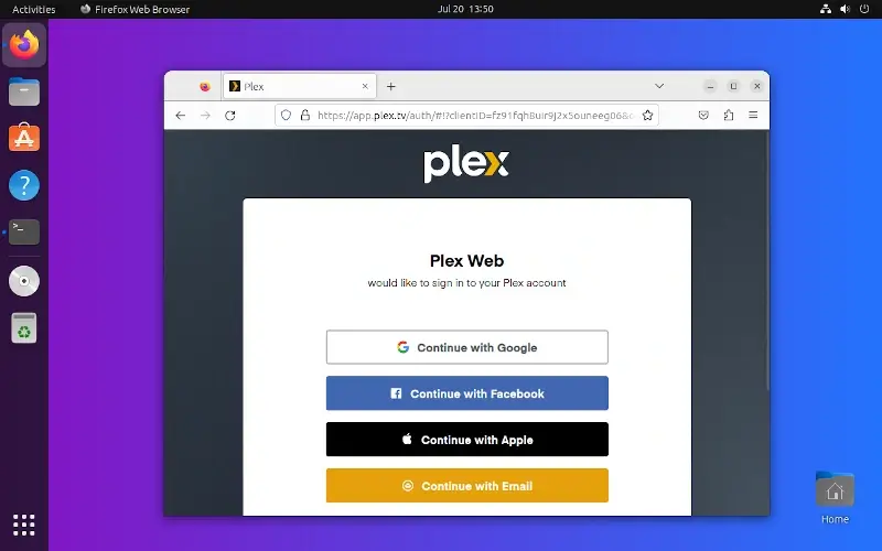 Plex Server Login