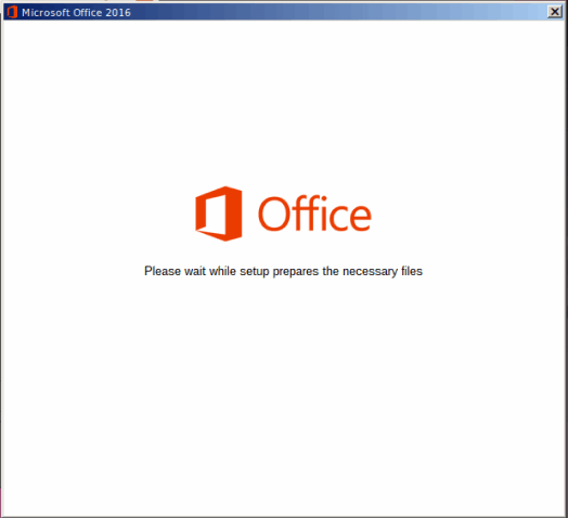 Preparing Microsoft Office Setup