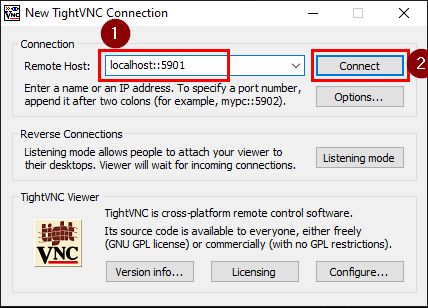 TightVNC Connection