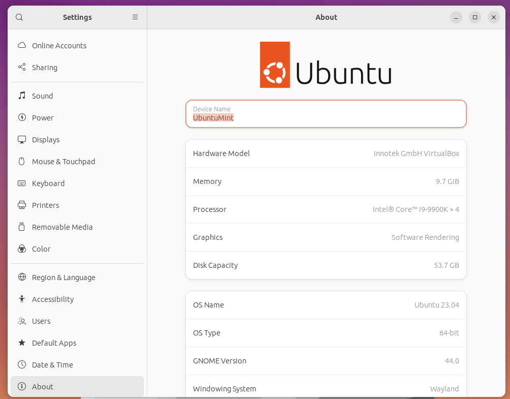About Ubuntu System