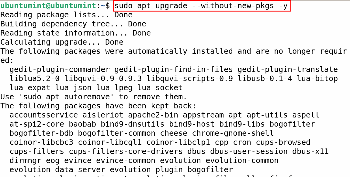 Upgrade Debian Packages