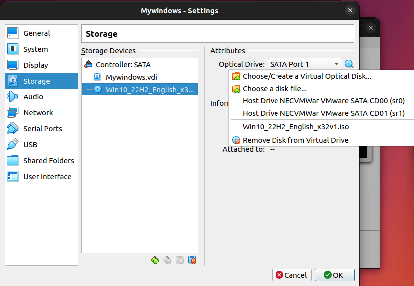 Choose Windows ISO File