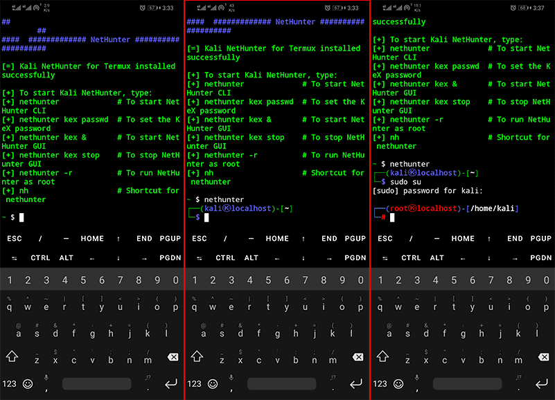Connect to Kali Linux in Android