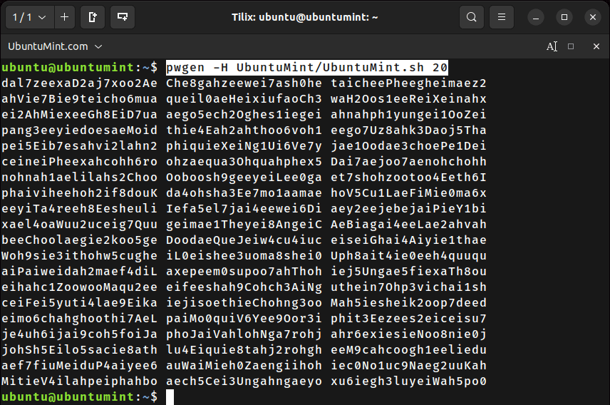 Create Passwords Using SHA1 Hash File