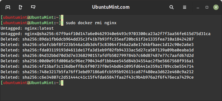 Delete Docker Image