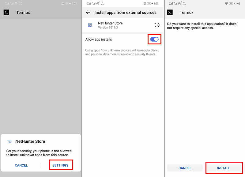 Enable Install Apps from External Sources