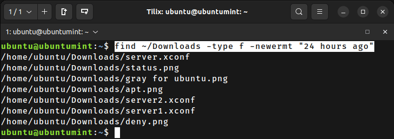 Find Files Based on Specified Time