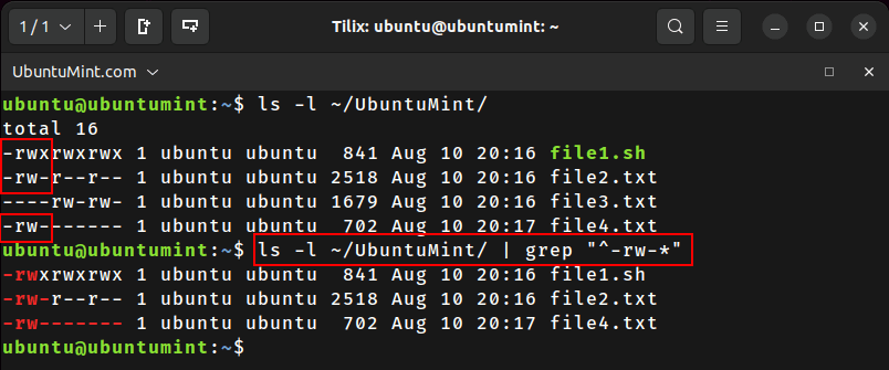 Find Files by Specifying Particular User Bits