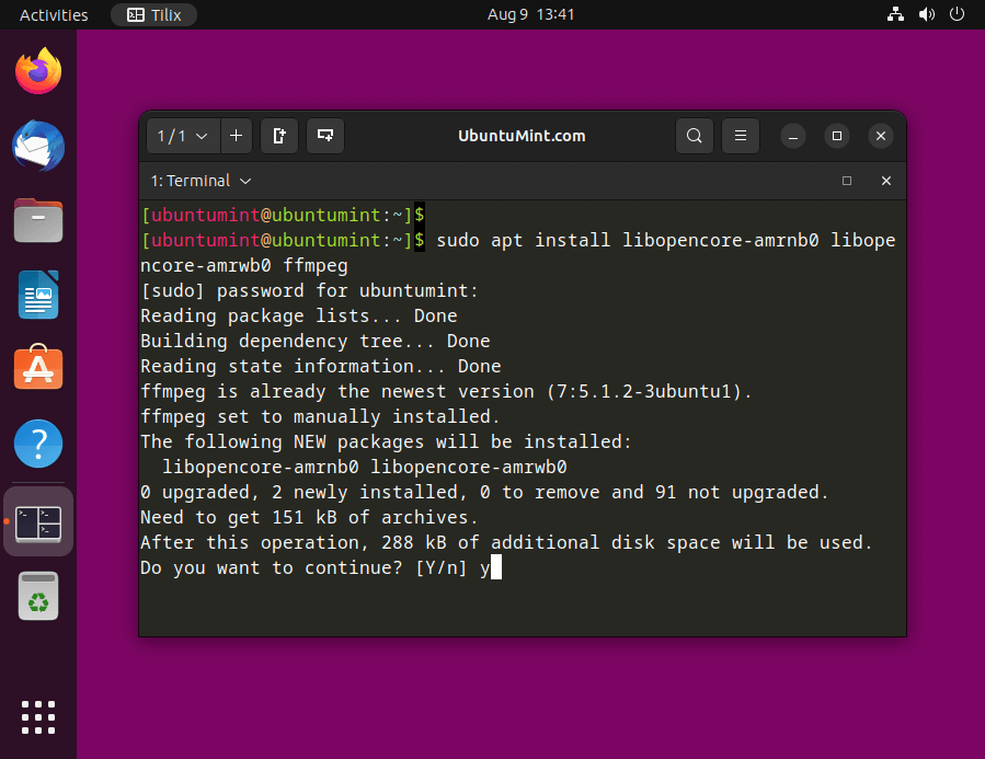 Install Codes in Ubuntu