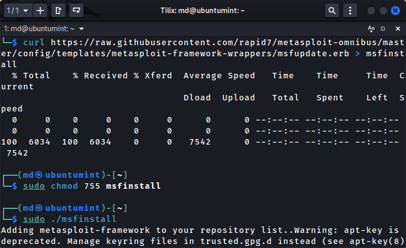 Install Metasploit in Kali Linux