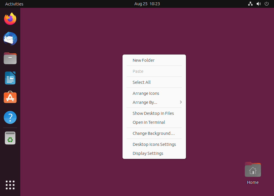 Open Desktop Icon Settings