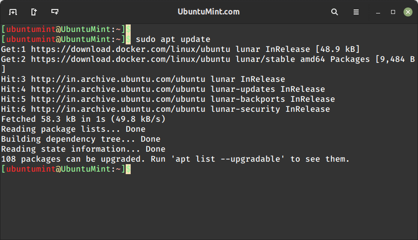 Update Ubuntu APT Cache